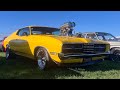Cars leaving Manfeild Hot Rod Swap Meet 2024