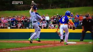 Little League near collision at first base Australia vs Czech 2 Guide