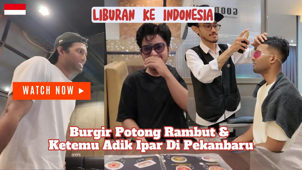 Наконец-то в отпуске в Индонезии!! 🇮🇩Муж из Шри-Ланки подстригся и познакомился со своей невестко...