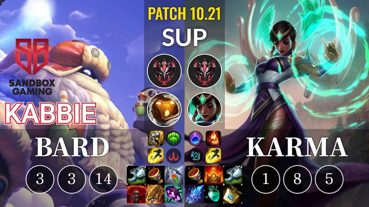 SB Kabbie Bard vs Karma Sup - KR Patch 10.21
