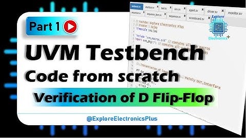 UVM Testbench code | Complete uvm Testbench for D Flipflop | PART 1 | UVM code with example