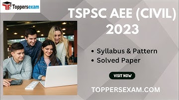 TSPSC AEE (CIVIL) Questions Paper, Test Series, Update Syllabus, Printed Material