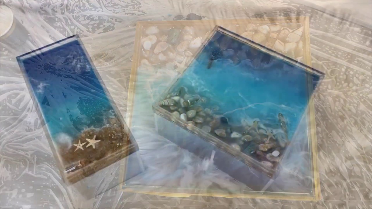 3D Ocean Art Epoxy Resin Storage Box