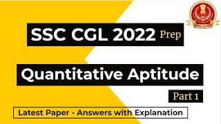 SSC CGL 2022 | Quantitative Aptitude | Latest Paper Fully Solved |  Part 1 screenshot 5