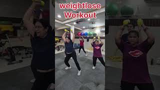 Dumbbell weightlose workout #shots #weightlose #dumbbells #with Ansu#evesladiesgym