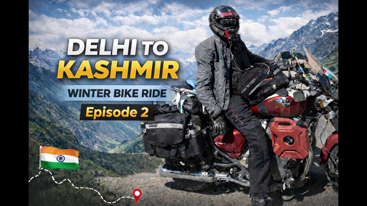 Winter Bike Trip to Gulmarg ❄️ EP-2 | Chandigarh to Gulmarg Ride | Kashmir Bike Vlog