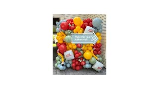 How to Make a Back to School Balloon Wall | Pencils, Apples & Notepads Start to Finish