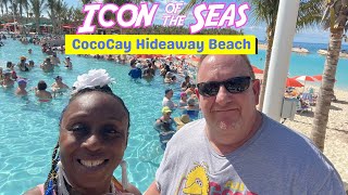 Icon of the Seas Hideaway Beach Opening Day CocoCay