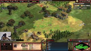 16‑Vill Fast Feudal M@A + Forward Aggression against spanish| Japanese 1v1 Arabia