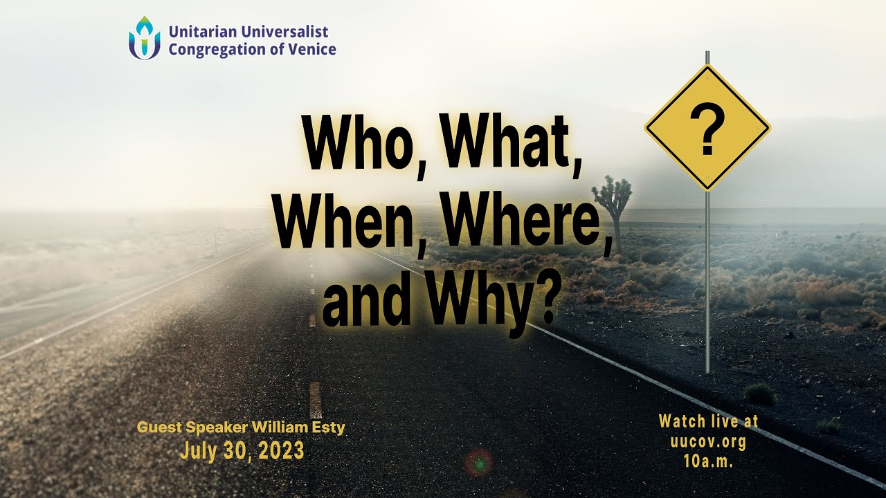 “Who. What, Where, When, Why” by Will Esty - YouTube