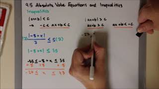 CP 9.5E Solving Absolute Value Inequalities