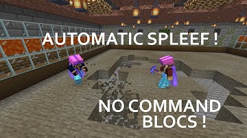 MINECRAFT SUPER EASY TUTORIAL EP 1 : EASY MINECRAFT AUTOMATIC SPLEEF that RESETS