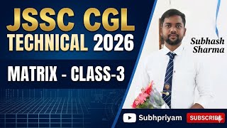 JSSC cgl technical 2026 Matrix class-3