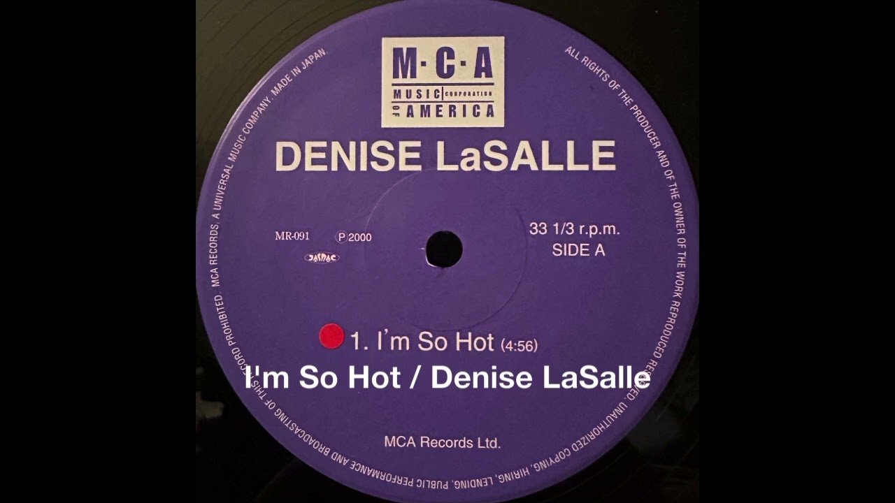 I'm So Hot / Denise LaSalle #soul #disco #soulmusic #records - YouTube