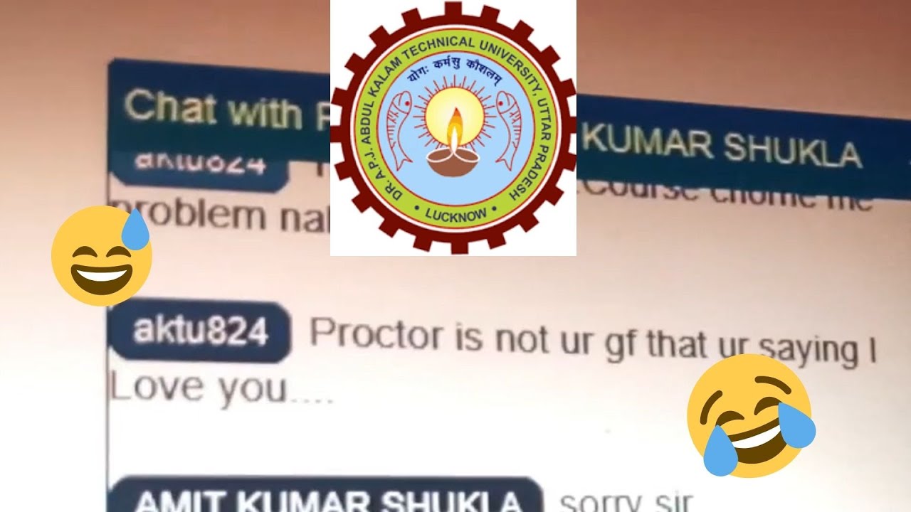 AKTU Proctor VS 1st Year Students Funny Chat 🤣🤣. Proposing Proctor online😍🔥!