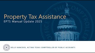 Property Tax Assistance: Electronic Property Transaction Submission (EPTS) Process (2026)