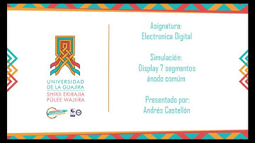 Simulación Display 7 Segmentos (Ánodo Común)👨🏻‍💻