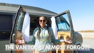 The VAN TOUR I Almost Forgot  DIY Build  (Solo Female Vanlife)