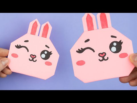 🐰 EASY ORIGAMI RABBIT! Fold It in Just 1 Minute! ✂️ - YouTube