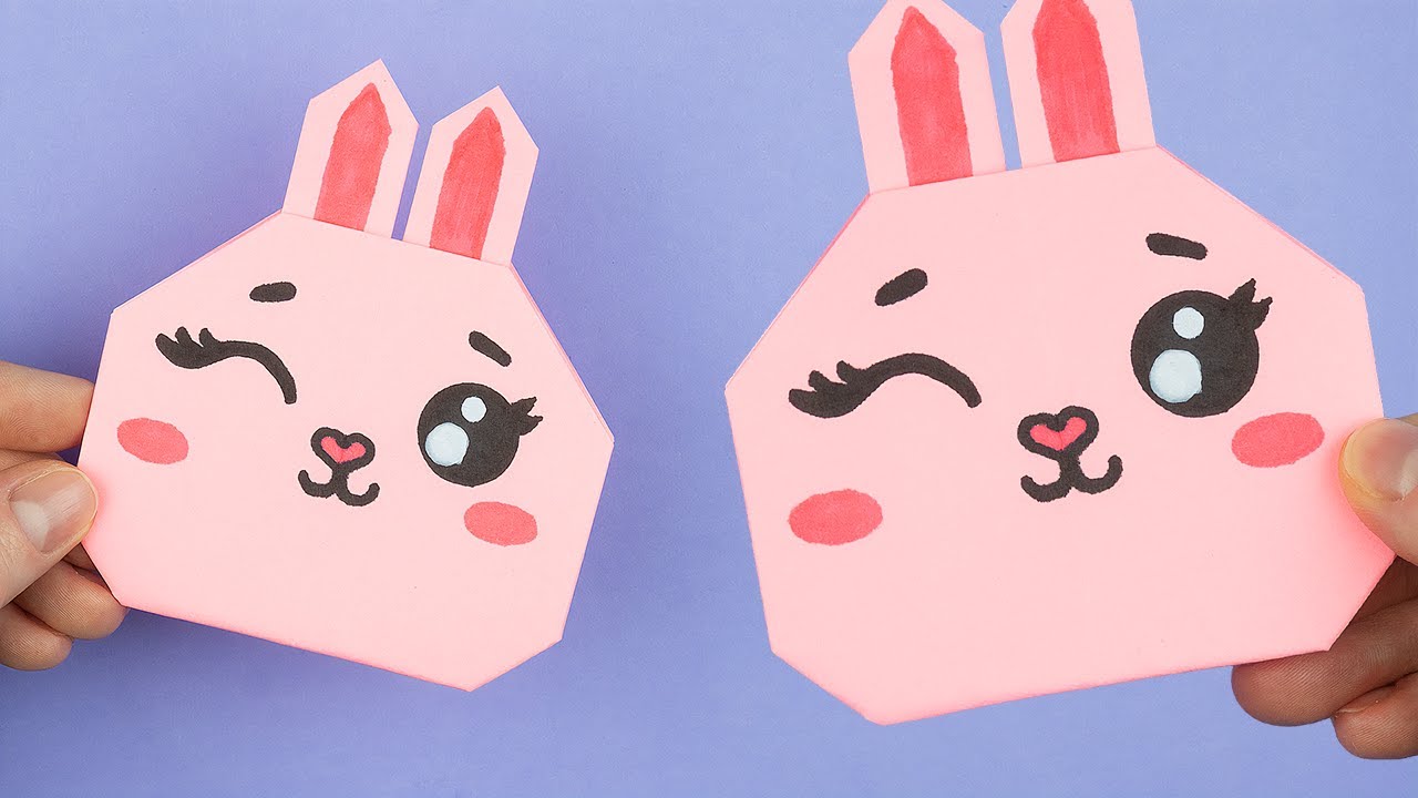 🐰 EASY ORIGAMI RABBIT! Fold It in Just 1 Minute! ✂️ - YouTube
