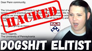 Hackers Threaten to LEAK PROOF University of Pennsylvania is Breaking FEDERAL LAW via OFFICIAL Email