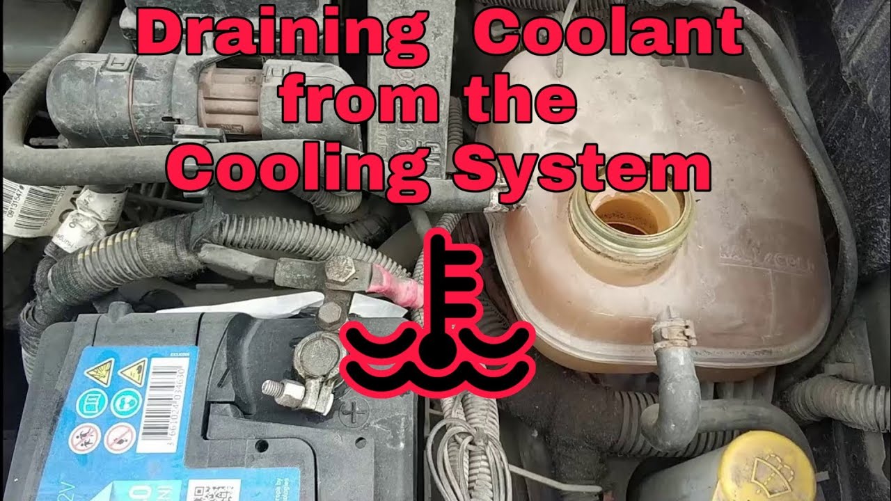 🚗👨‍🔧 How to drain coolant on Opel Zafira / Astra - YouTube