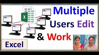 how to share excel workbook with multiple users to edit & work || share workbook in excel 365