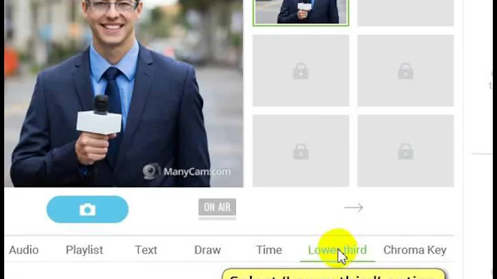 how to add lower third with manycam