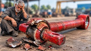 How This Experienced Mechanic Repair Damaged Truck Suspension Control Arm Through Exceptional Skill