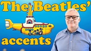 What accents did The Beatles sing in?