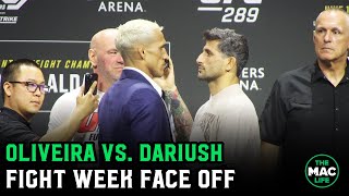 Charles Oliveira vs. Beneil Dariush Fight Week Face Off