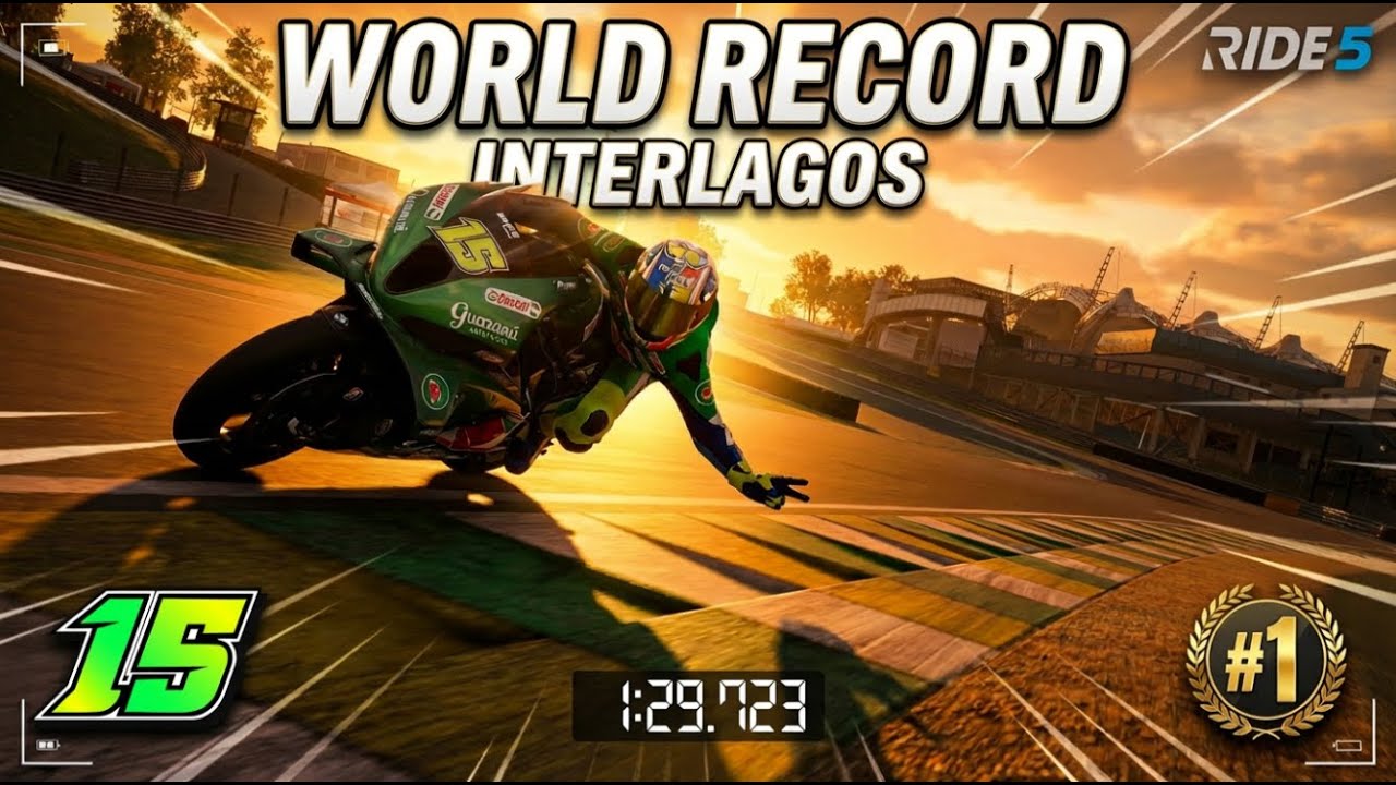 RIDE 5 (PC) - INTERLAGOS - RM 1300 - WORLD RECORD