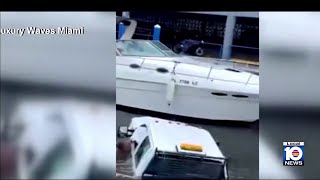 Video Shows Truck Plunge Into Miami River Before Good Samaritans Help 2 Women Inside