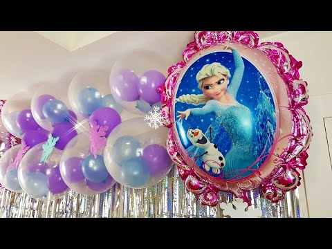 DECORACIÓN CON GLOBOS FROZEN 🎈 decorations balloons frozen 