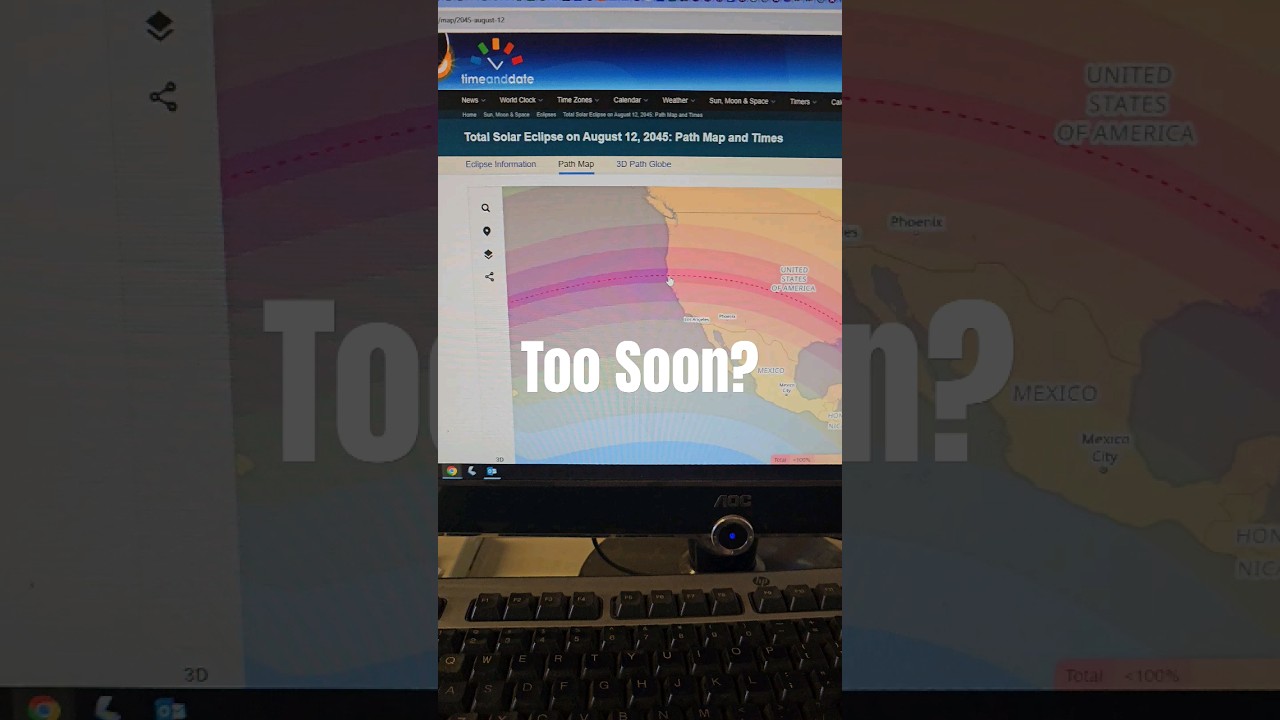 Total Solar Eclipse August 12 2045 Meets Avenue Of The Giants