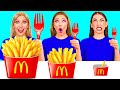 Klein, Medium of Groot Voedsel Uitdaging | Grappige Voedselhacks Crazy DO