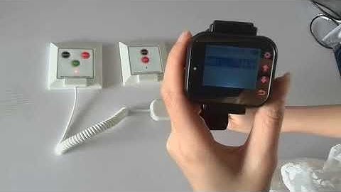 Wireless Call Bell System For Nursing Home Quick Service Watch Personalized Button And LED Display