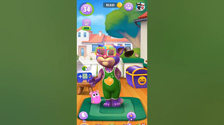 Video 10277351: cat talking bath, talking tom cat game, talking tom cat funny