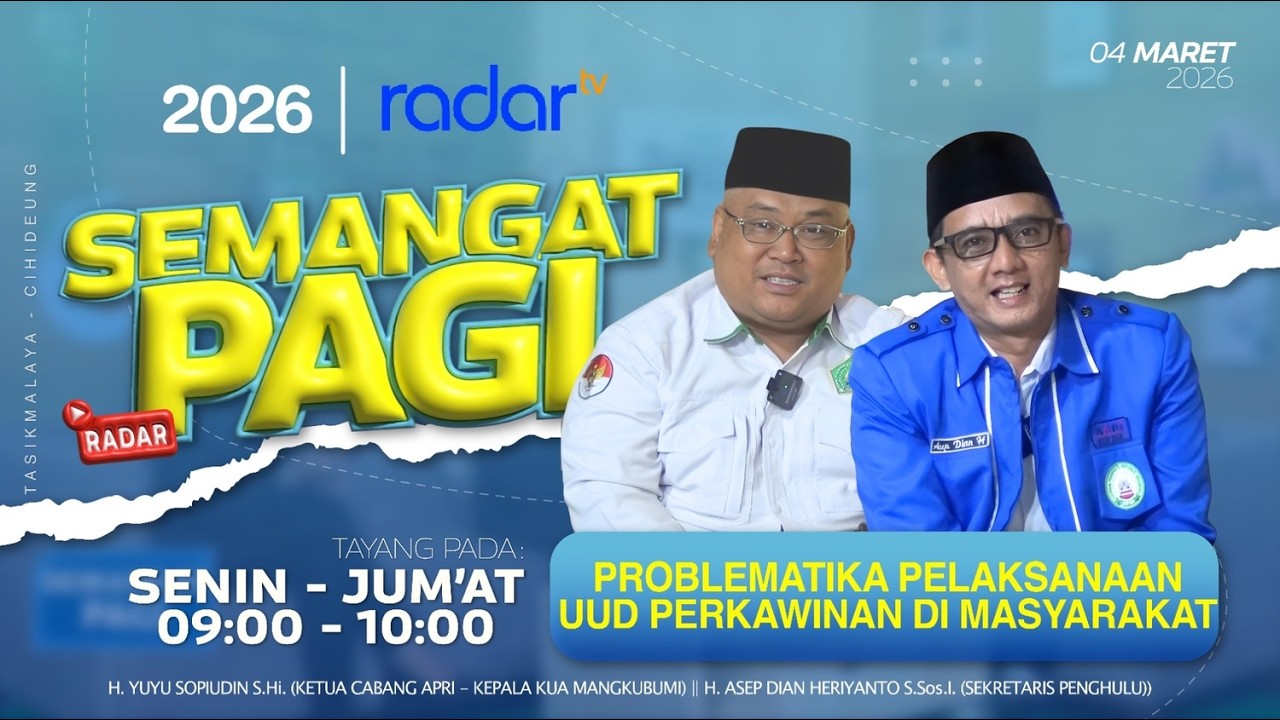 PROBLEMATIKA PELAKSANAAN UUD PERKAWINAN DI MASYARAKAT || SEMANGAT PAGI