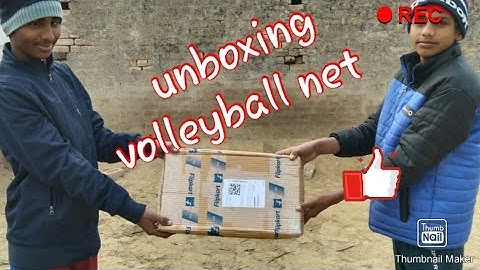 Our 1st video of unboxing of our new volleyball net