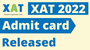 XAT 2022 admit card released | Download here