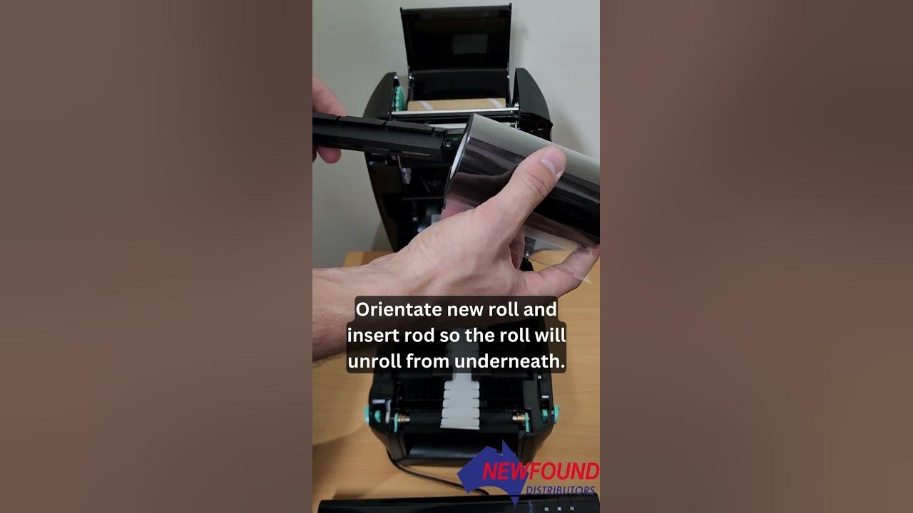 Godex RT700i Changing Ink Ribbon for Heat Seal Label Printer YouTube