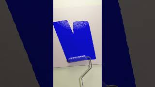 Roller Brush Painting satisfying animation ASMR #animation #satisfying #asmr #blender #3d #blue