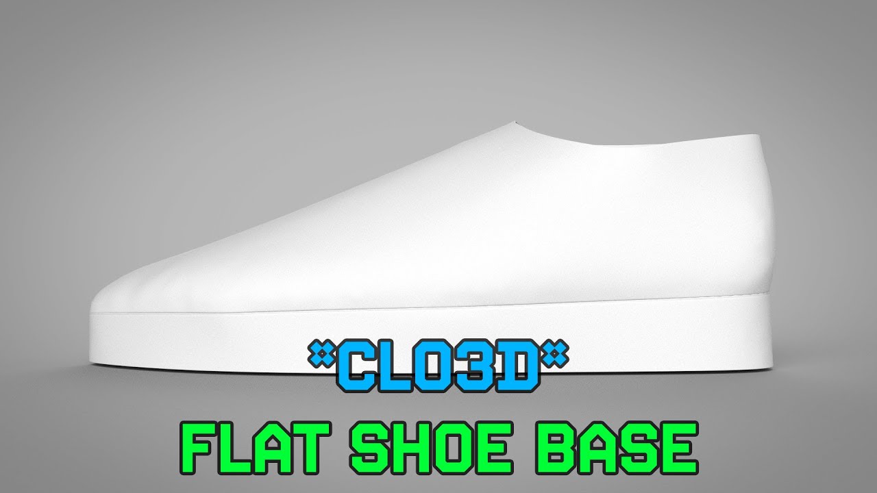 CLO3D | Flat Shoe Base - YouTube