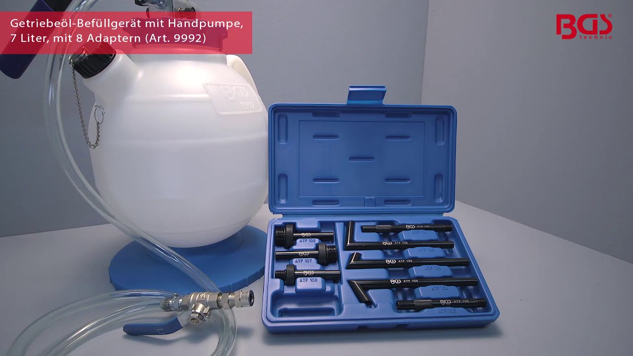 Getriebeöl Befüllgerät Öleinfüllgerät Handpumpe 8L DSG - Gepco, 98