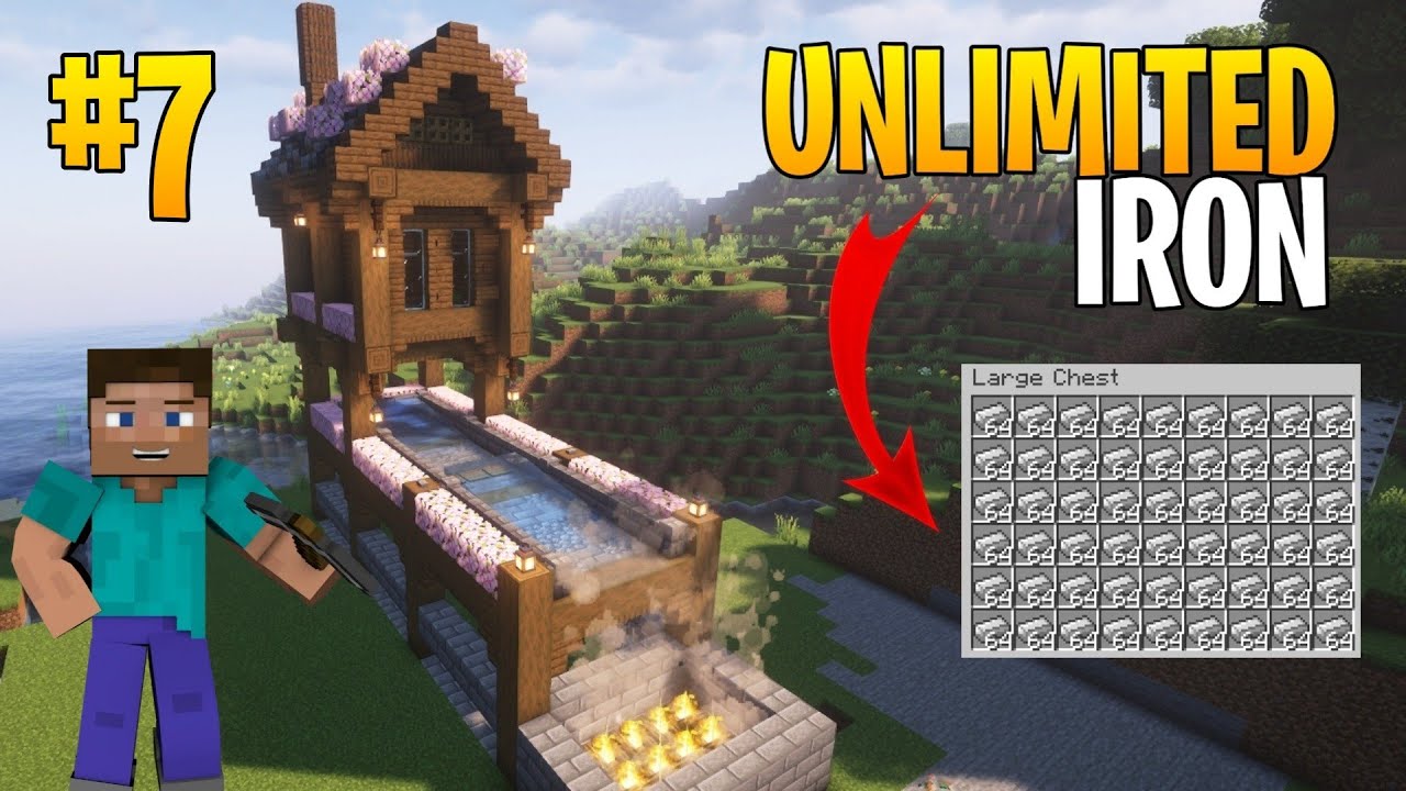 I MADE UNIQUE IRON FARM IN MINCRAFT SURVIVAL [EP7] - YouTube