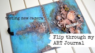 Testing a new camera-  Flip through my Art Journal