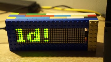 Бегущая строка Hello World! ESP8266 MAX7219 Lego / Creeping line with ESP8266, MAX7219 and LEGO