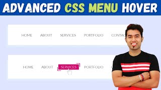 🔴 Advanced CSS Menu Hover Effect With Free Code in 2021