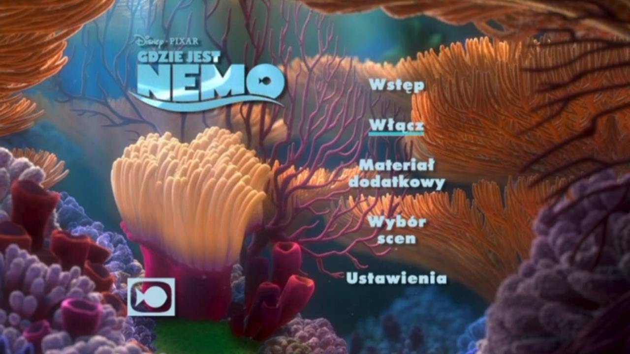 Gdzie Jest Nemo (Finding Nemo) Disc 1 DVD Menu - YouTube